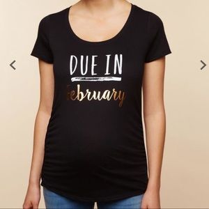 🎉 HOST PICK 🎉 Motherhood “Due in February” Tee